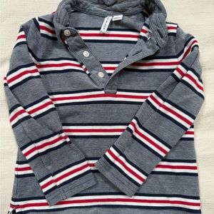 Janie and Jack Long Sleeve Polo - Striped - 2T